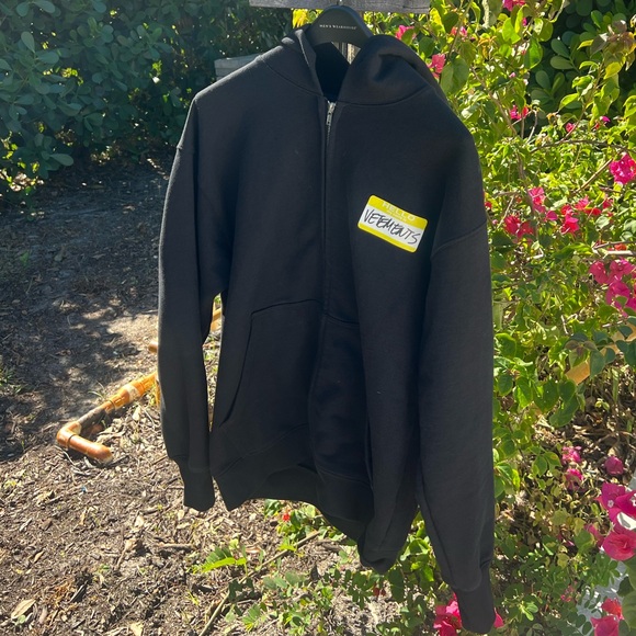 VETEMENTS hello my name is zip up - Picture 2 of 9